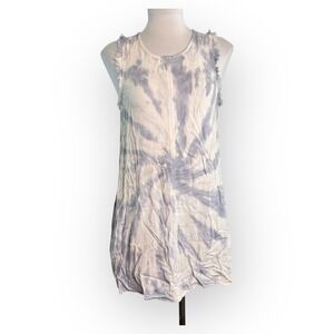 Altard State Dress Small Blue White Tie Dye‎ Sleeveless Mini Casual Summer